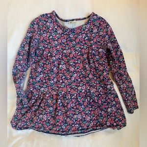 J. Crew crewcuts floral long sleeve shirt, size S